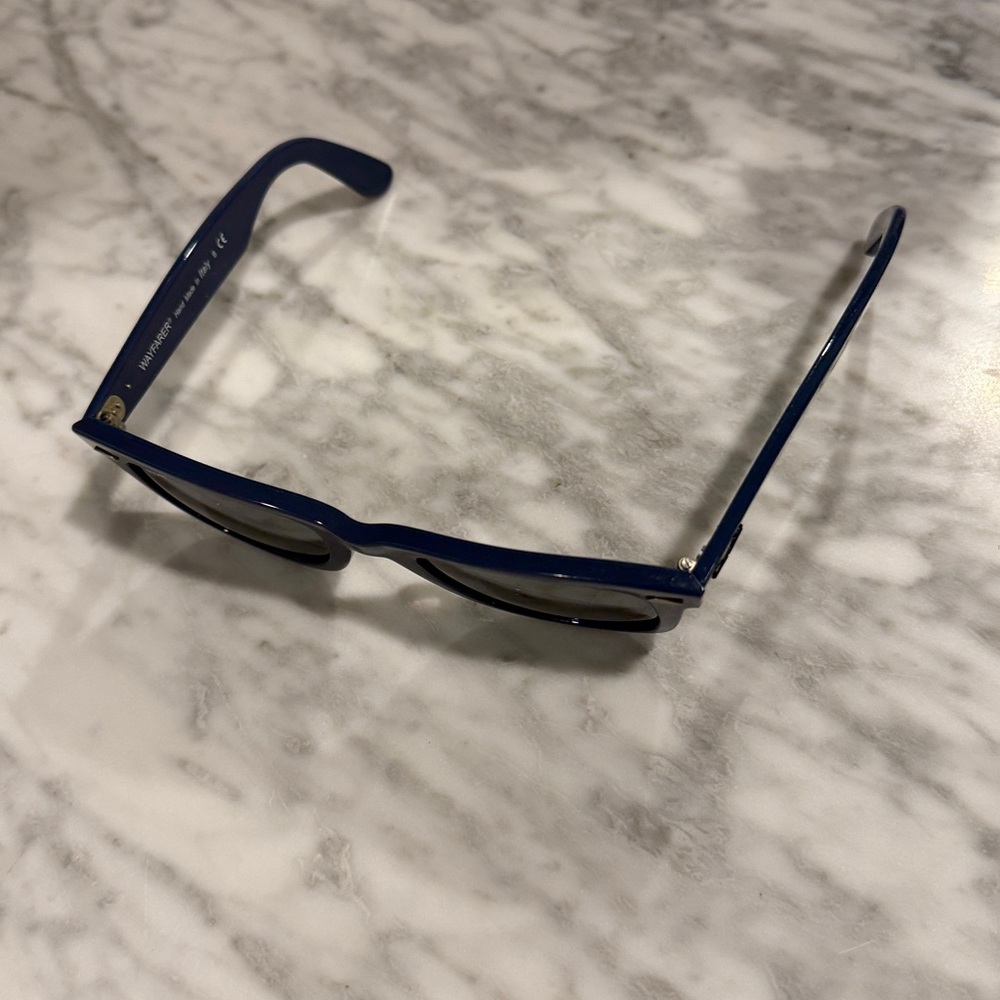 Ray-Ban Navy Wayfarer Sunglasses - Picture 3 of 7